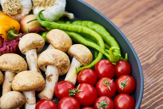 colorful plate of veggies