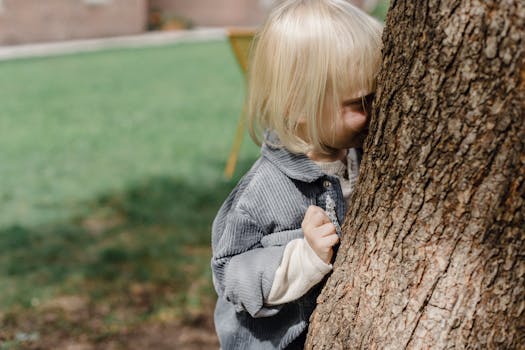 children playing outside in a park