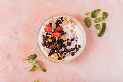 colorful smoothie bowl for kids