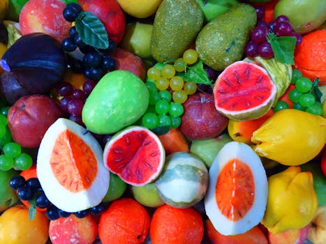 colorful garden produce