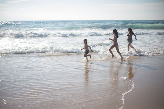 kids having fun drinking water