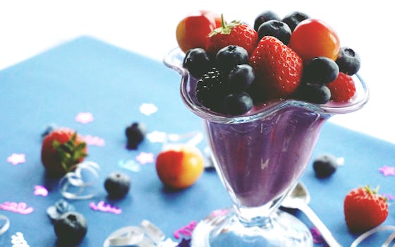 colorful protein-rich smoothie