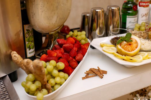 fruit kabobs with assorted fruits