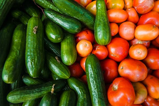 colorful fresh produce from the farmer’s market