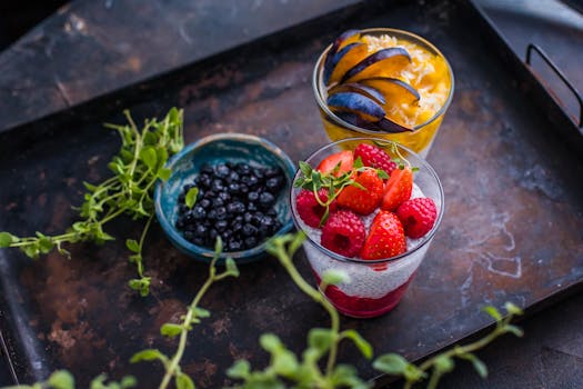 bowl of colorful edamame and chia pudding